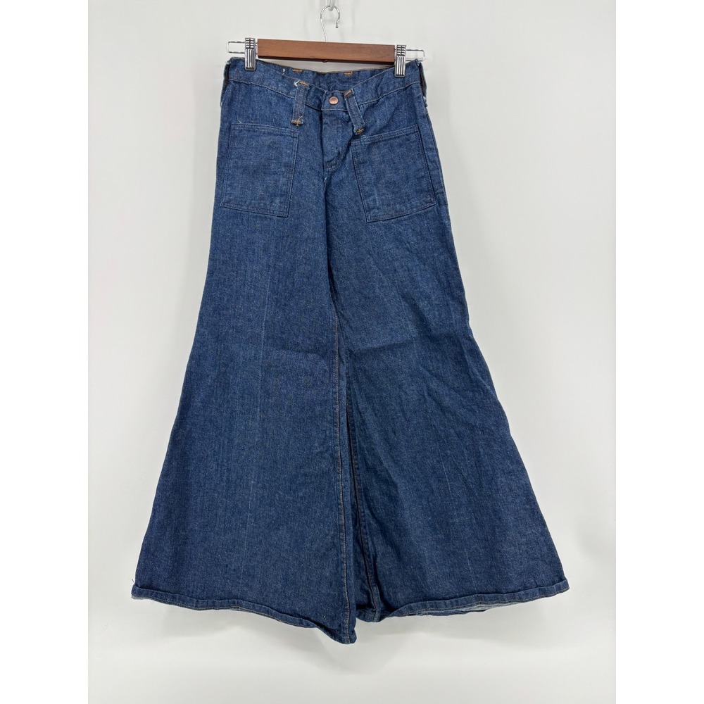 Maverick Vintage Flared Bell Bottom Jeans Blue Denim USA Made Womens Junior 5